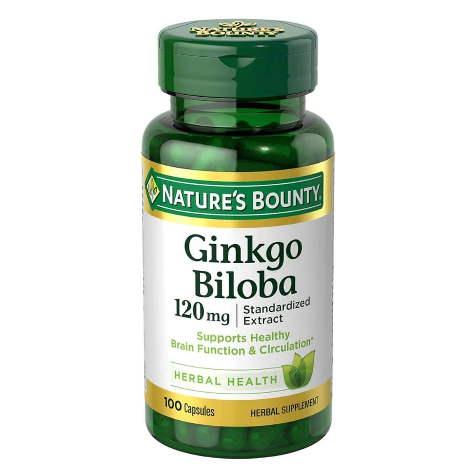 Nature's Bounty Ginkgo Biloba 120mg - 100 Capsules (Original)
